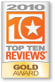 TopTenREVIEWS Gold Award Winner