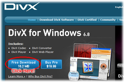 Download DivX Codec